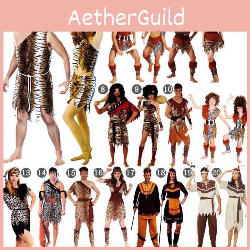 Взрослый примитивный костюм для косплея с забавным леопардовым принтом для сценического выступления