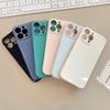 Маленькая и свежая фоторамка 14Pro Max Apple IPhone 15 Чехол для мобильного телефона 11 Однотонный 13 Силиконовый XS Подходит для 12 Мягкий X