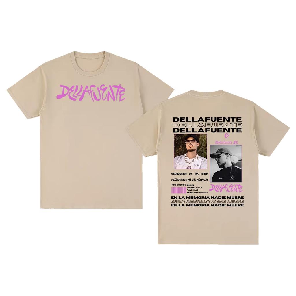 Men's & Women's New Harajuku Gothic Y2K Streetwear Vintage T‑Shirt with Dellafuente Rapper Graphic Print T-shirt