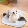 Checkerboard Tunnel Cat Nest Universal Cat Mat Play and Sleep All-in-one Summer Pet Nest Removable for All Seasons