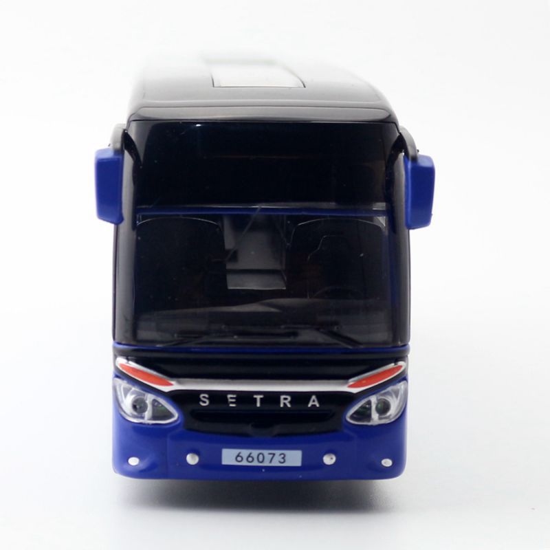 Масштаб 1/32 Литой сплав Модель роскошного автобуса SETRA Детская игрушечная машинка Автобус для деловых поездок Инерционный Звук и свет Миниатюра