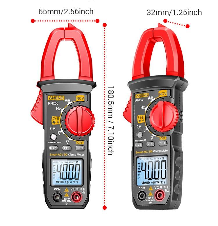 OBEST токоизмерительные клещи ток 4000 отсчетов мультиметр двойной керамический предохранитель измерение напряжения тока NCV беспроводное обнаружение напряжения Zero Fire