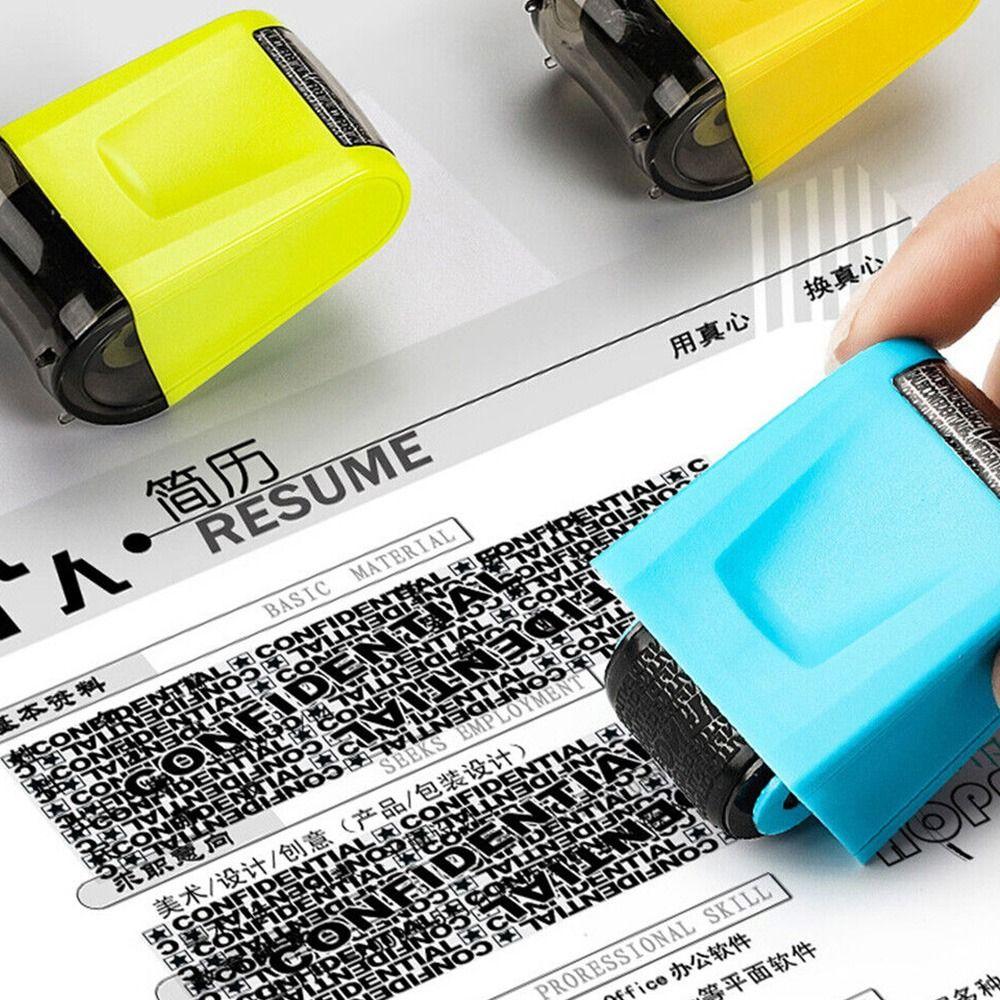 Покрытие Конфиденциальность Обложка Ролик Защитный Штамп Ролик Защита от кражи личных данных Печать конфиденциальности