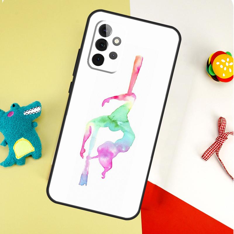 Чехол для телефона Samsung Galaxy A22 A32 A52 A54 A34 A14 A55 A35 A15 A53 A33 A13 A05 A06 A16 с изображением танцовщицы на пилоне
