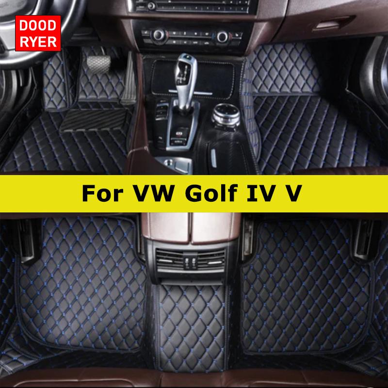 DOODRYER Custom Car Floor Mats For VW GOLF IV V 1997-2008 4th 5th Auto Carpets Foot Coche Accessorie