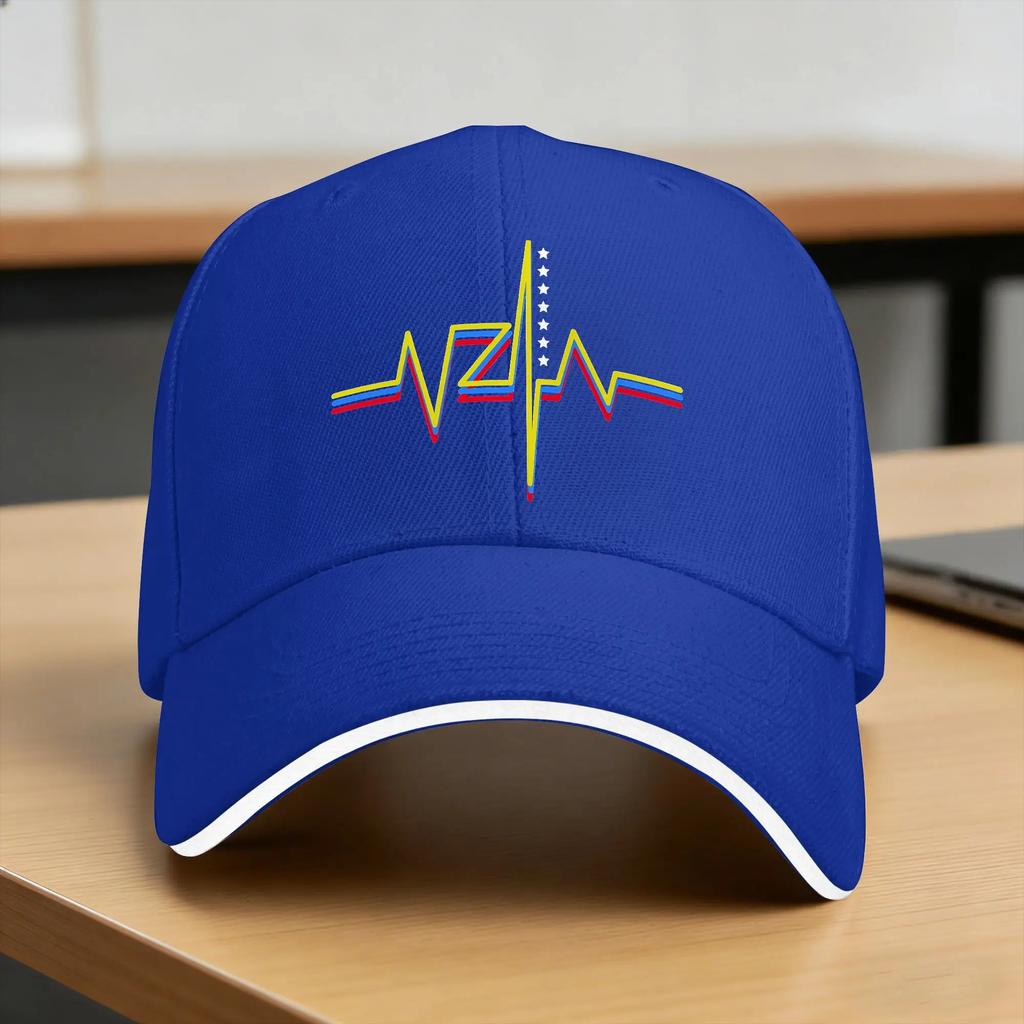 Summer Casual Baseball Cap Venezuelas VZLA Heart Flag Kpop Rock Trucker Hat For UnisexTeens Breathable Vintage Baseball Caps