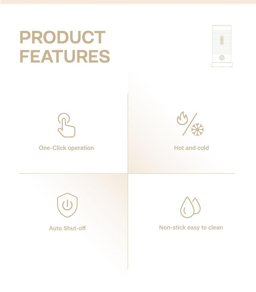 HiBREW M1A 450 Вт вспениватель молока, миксер для шоколада, холодный/горячий латте-капучино, полностью автоматический подогреватель молока