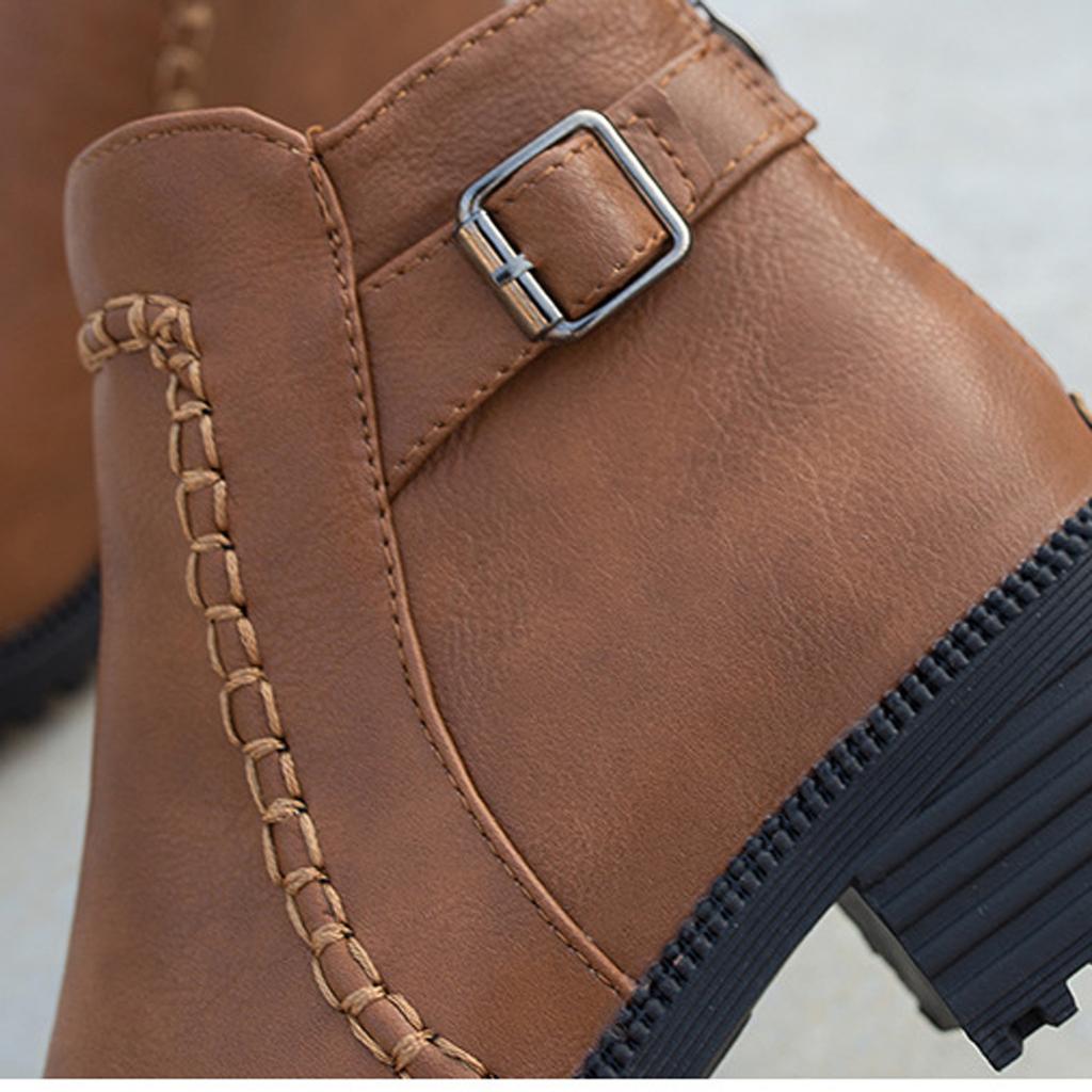 Студенческие сапоги на высоком каблуке, женская обувь, ботинки на толстой платформе, ботинки