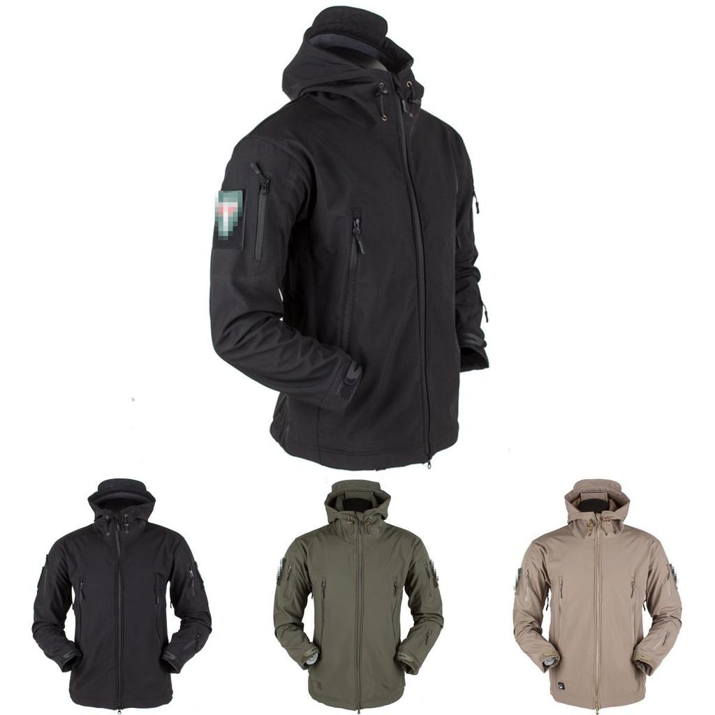 Универсальная мужская зимняя куртка с ветрозащитным капюшоном и многофункциональными карманами для активного отдыха
