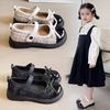 Детские кожаные туфли 2025 новая весна Сяосянфэн детские туфли принцессы туфли для выступлений для девочек мягкая подошва в иностранном стиле одинарные туфли тренд