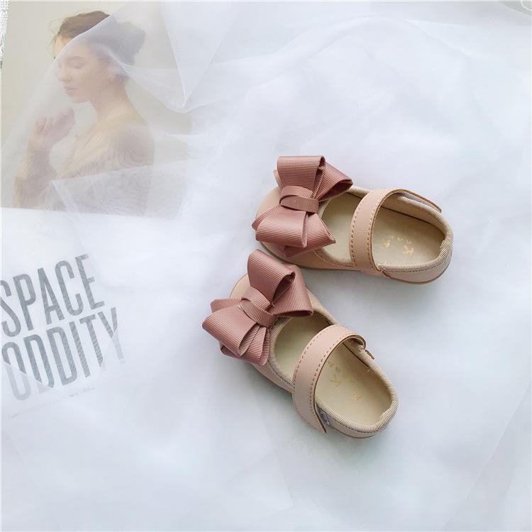 Zapatos Niña Girl Leather Shoes Autumn Baby Walking Shoes Bow Mary Jane Shoe Flat Bottom Lolita Shoe Child Shoes Dress for Girls