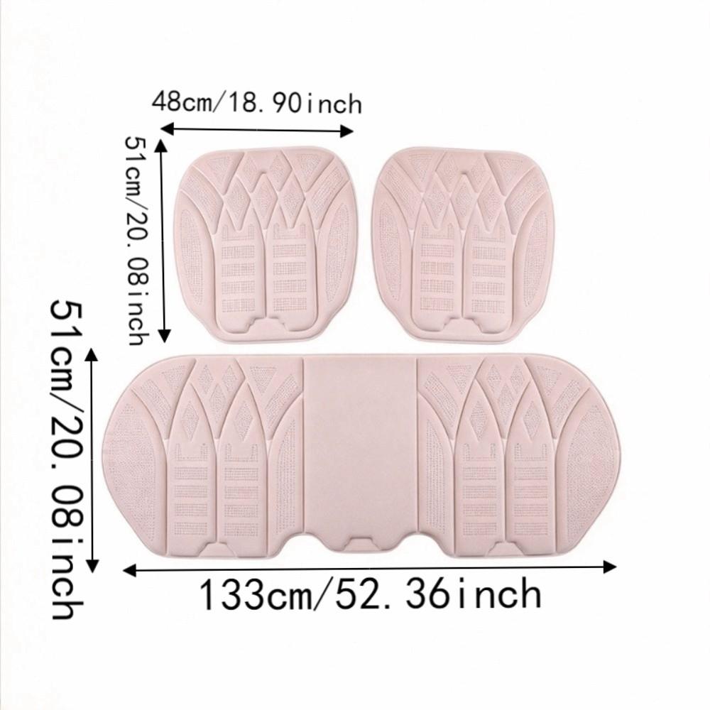 Stitched Car Seat Cushion Microfiber Faux Suede Seat Protector Auto Seat Cover  Universal