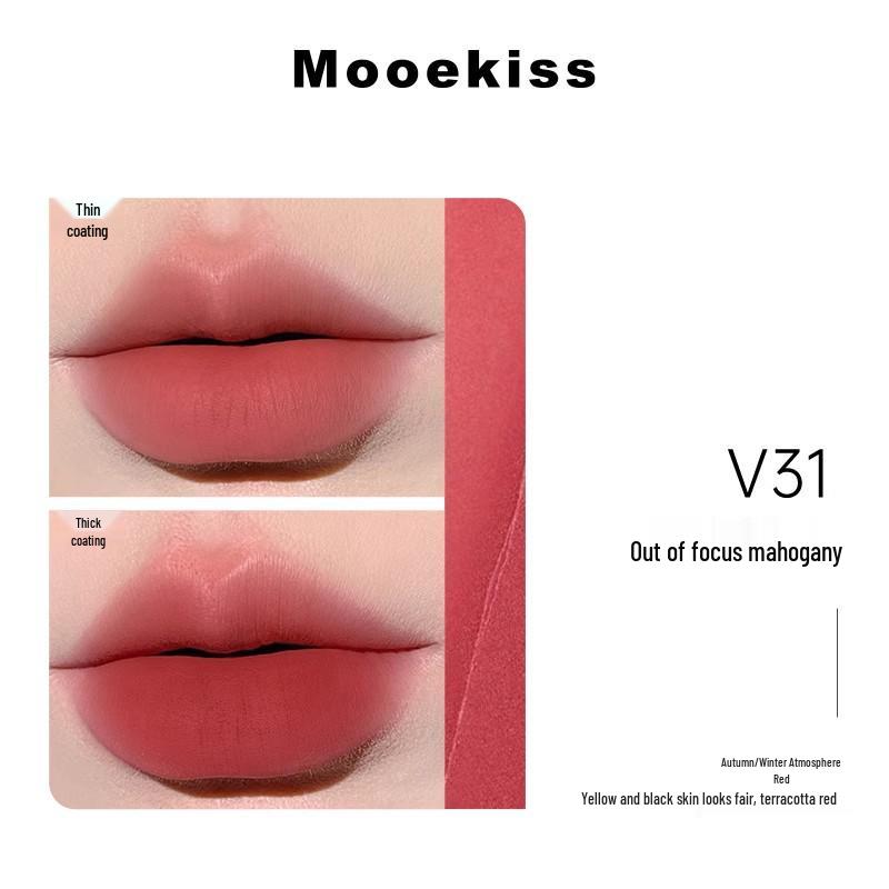 Mooekiss Матовая кремовая помада для губ V07/V12/V04 - Нелипкий бархатный блеск для губ