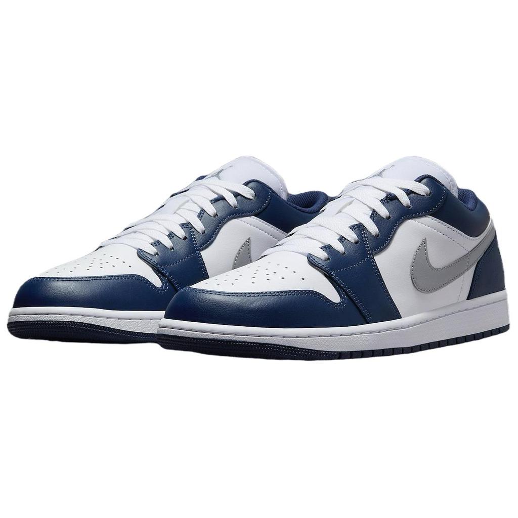 Jordan 1 Низкий волчий серый полуночный синий Jordan 553558-141 Jordan 553558-141