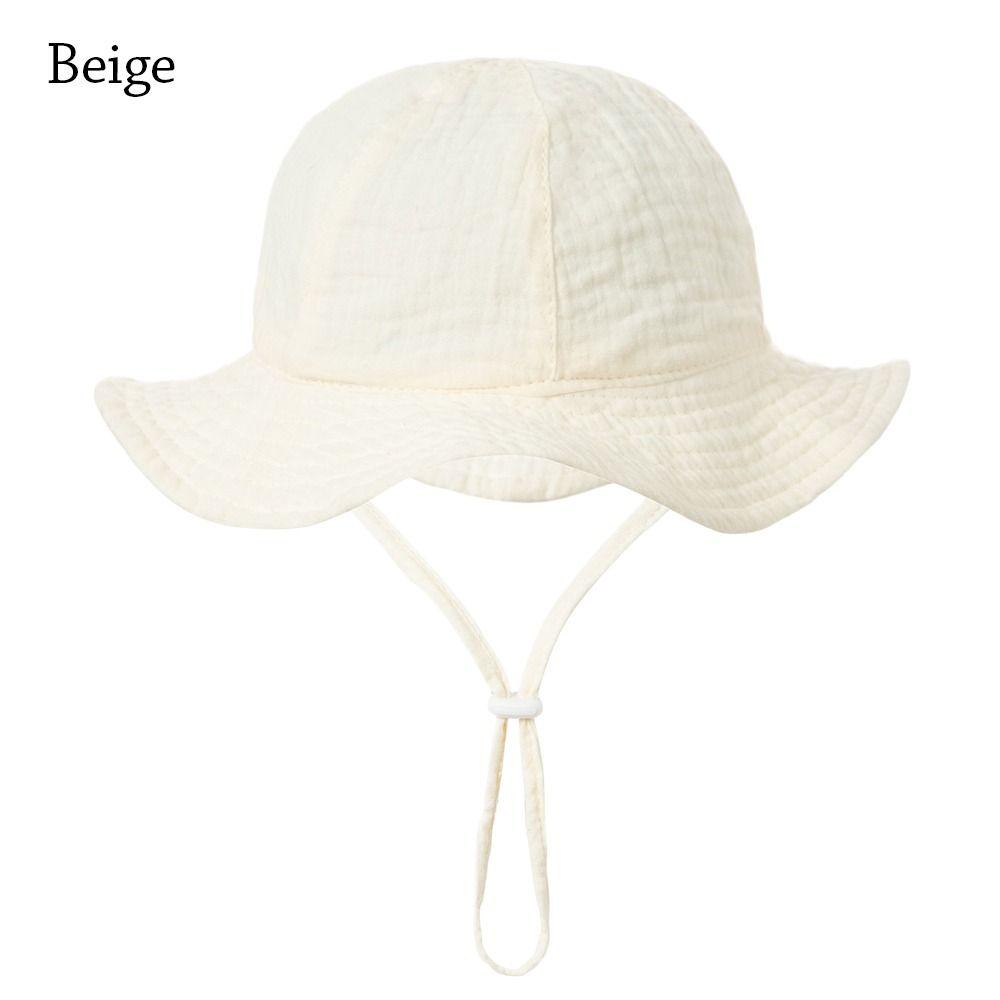 Boys Girls Cute Cartoon Baby Sun Cap Kids Bucket Hat Beach Hat Panama Cap
