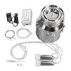 14L Electric Cow Milking Machine Plug In Pulsating Vacuum Pump Stainless Steel Cow Milker Machine
