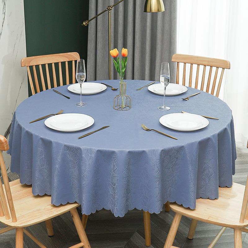 Новая современная круглая скатерть для банкетного отеля, многоцветная скатерть с принтом, водонепроницаемая маслостойкая моющаяся скатерть