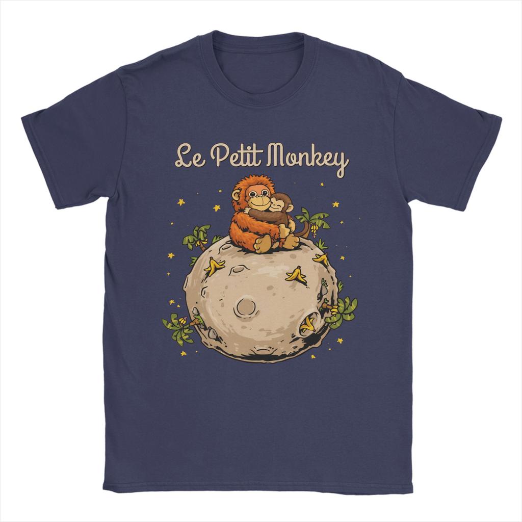 Cartoon Punch Monkey and OranMama T Shirt Unisex Women Pure Cotton Casual TShirts Tee Shirt Short Sleeve Tops Plus Size