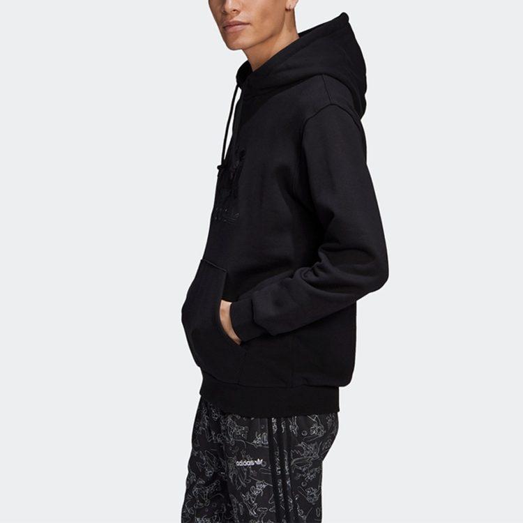 adidas Толстовки Мужские Черные С Капюшоном Умеренный Обычный GD6022