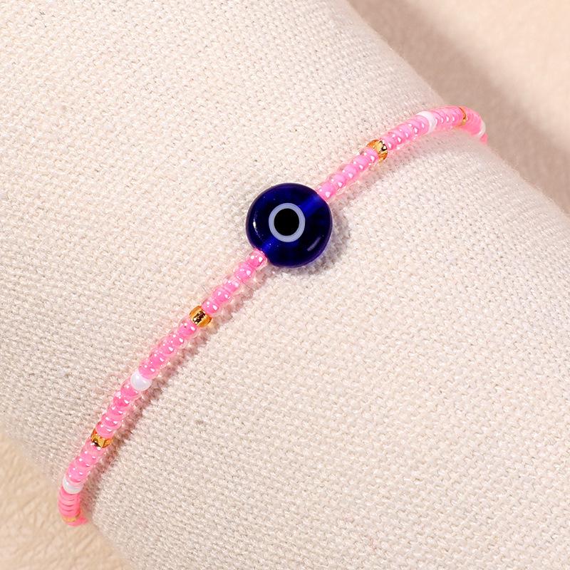 Браслет из бусин «Глаз дьявола» ручной работы с дизайном стеклянной ниши