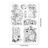 Custom PVC Plastic Clear Stamps for DIY Scrapbooking Photo Album Decorative Cards Making Clock 160x110x3mm