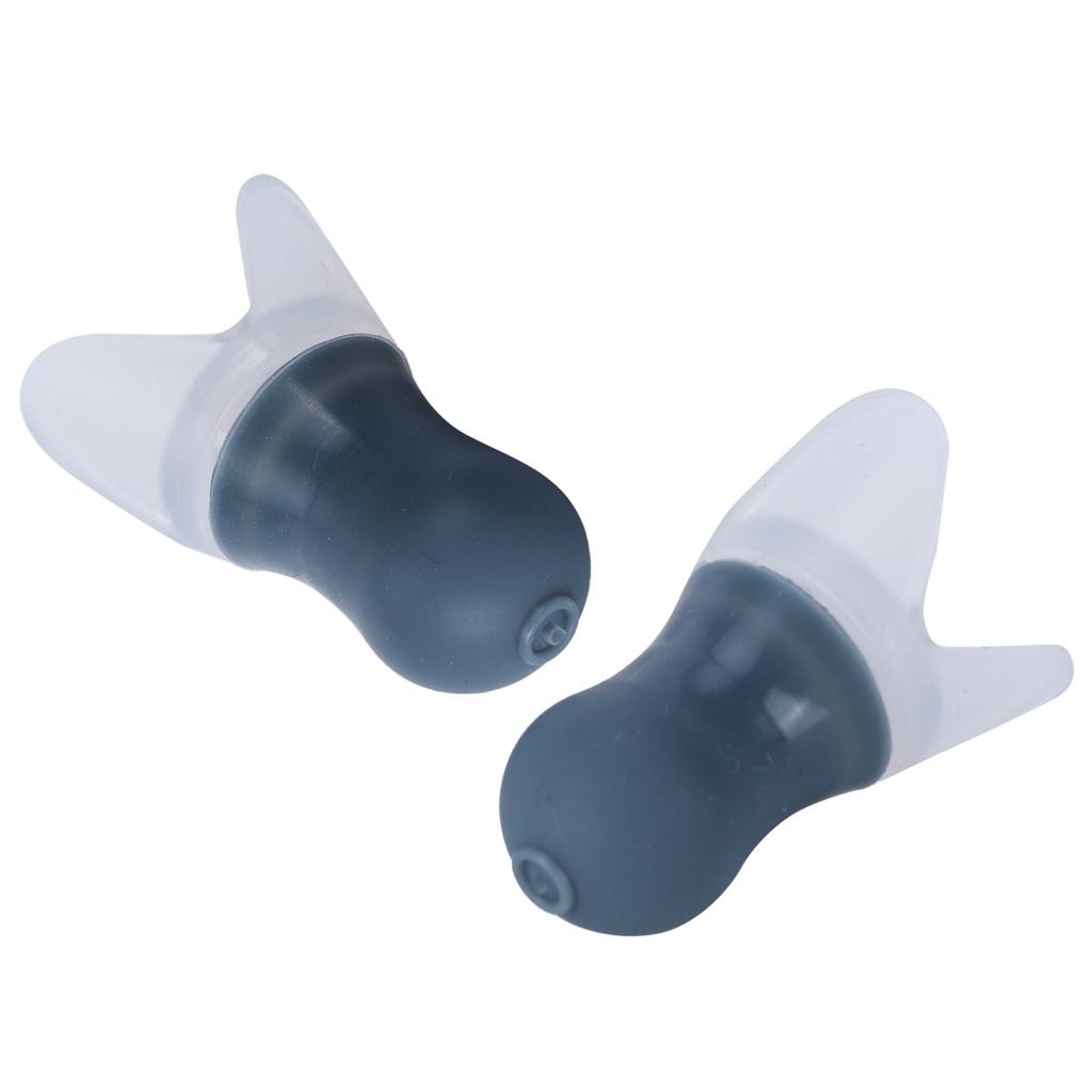 2шт беруши водонепроницаемые силиконовые защитные беруши с шумоподавлением для плавания и полета(Серый