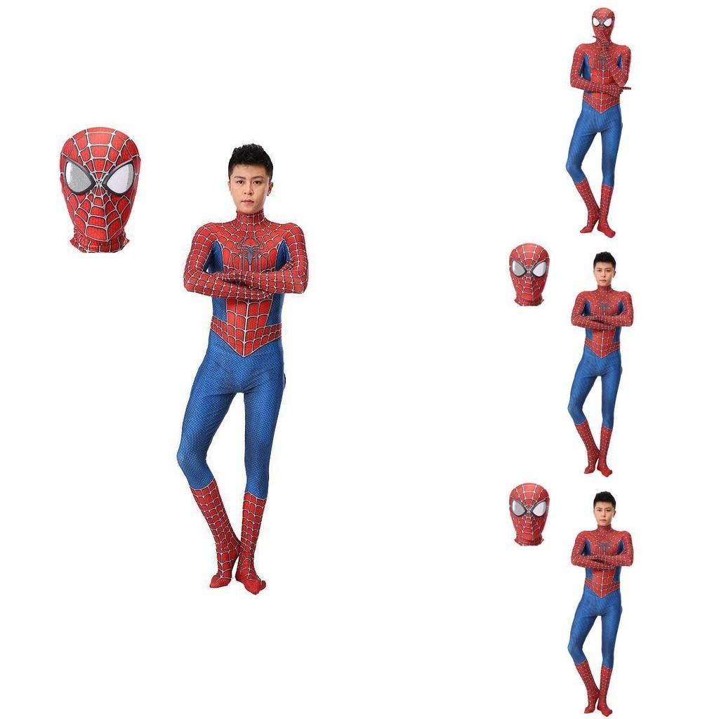 Exquisite Raimi Spiderman Cosplay Costume With Breathable Zentai Jumpsuit