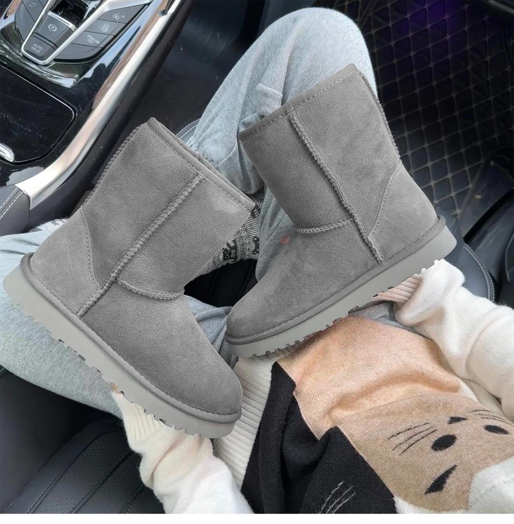 Высококачественная овчина и шерсть, высокая изоляция, универсальный каштановый цвет, женские сапоги с интегрированным мехом и зимние сапоги,