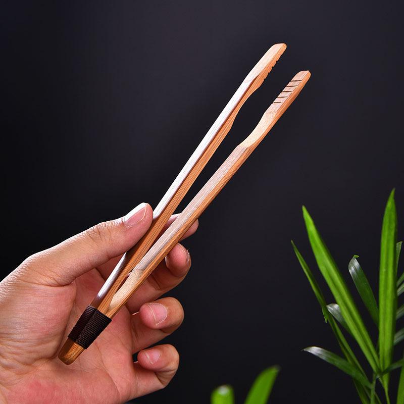 Handcrafted Japanese Bamboo Anti-Scalding Tea Tweezers with Tassels - Non-Slip Kung Fu Tea Set Clips