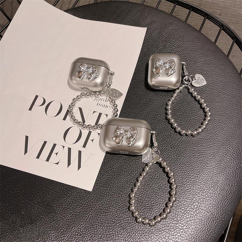 Браслет с бантом и сердцем для защитного чехла AirPods pro1 первого поколения, чехол для Bluetooth-гарнитуры Apple первого поколения pro1