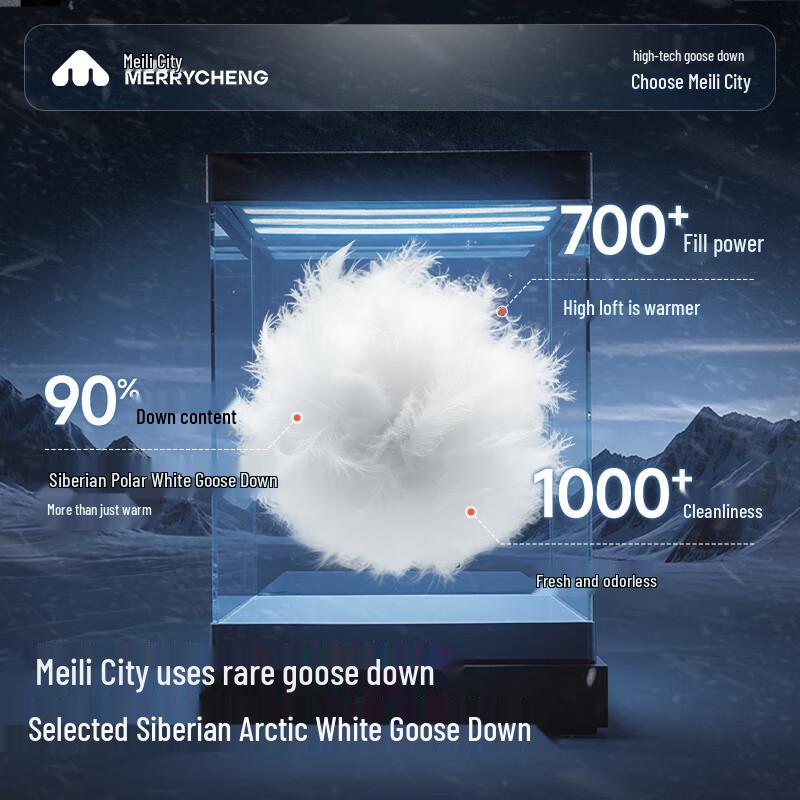 Женская повседневная куртка Meilicheng на гусином пуху для улицы
