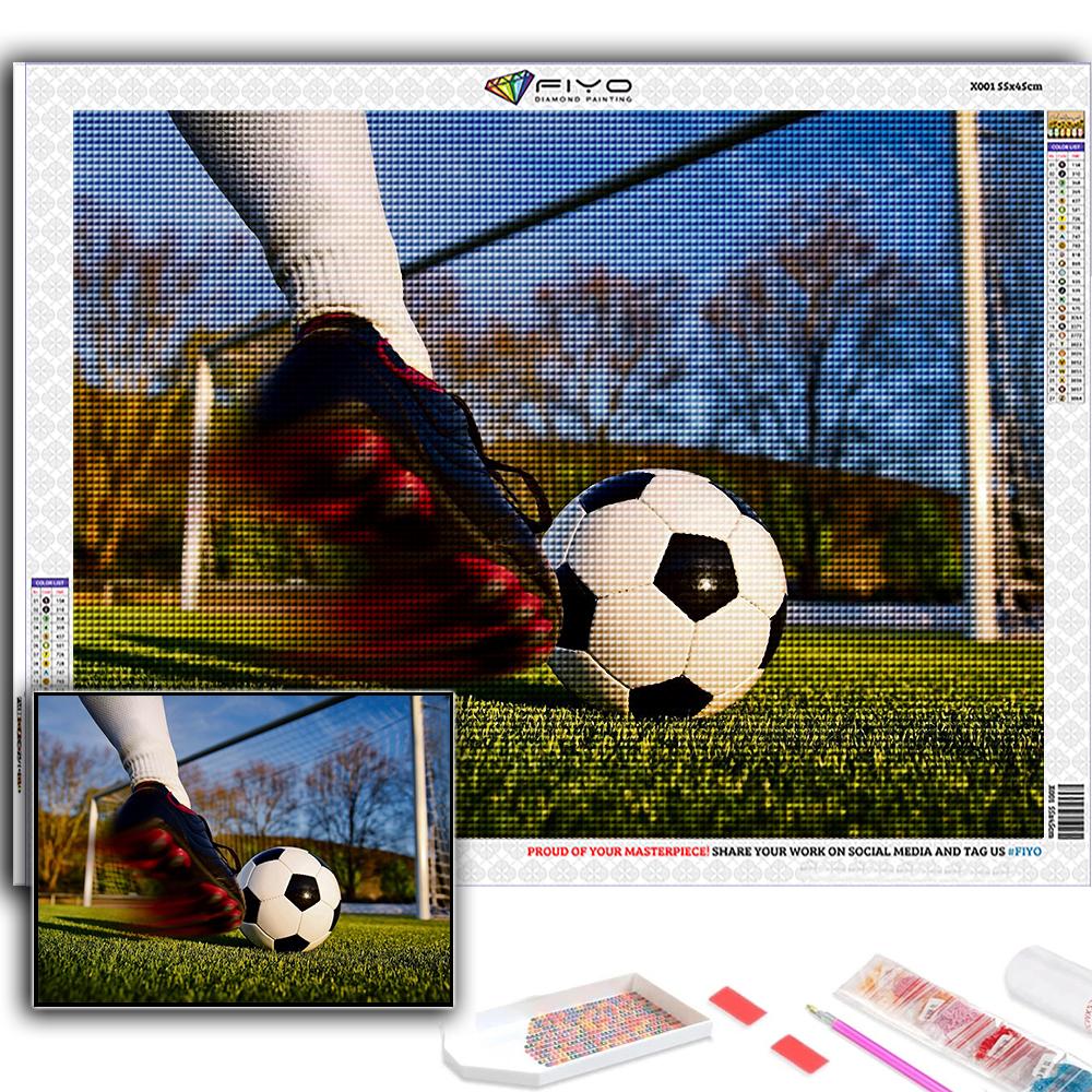 DIY 5D алмазная живопись футбол спортивный набор для вышивки крестом полная дрель вышивка мозаика художественная картина стразы подарок