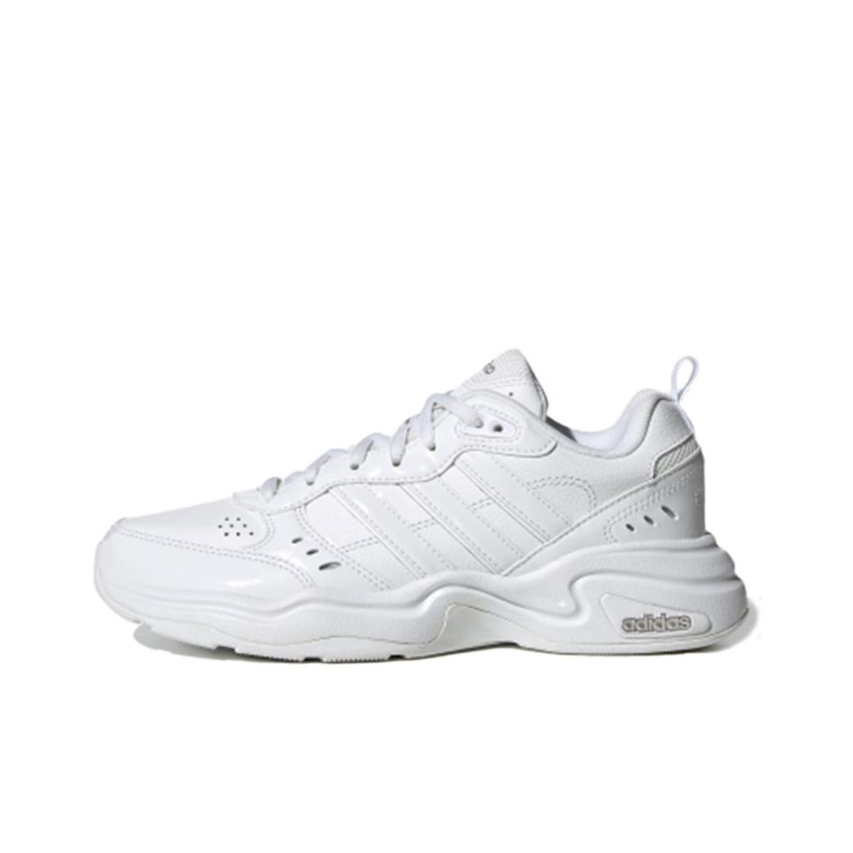 adidas Neo Strutter PU Повседневная обувь для образа жизни Дышащая Низкая верхняя часть Женская обувь Белая FW4597