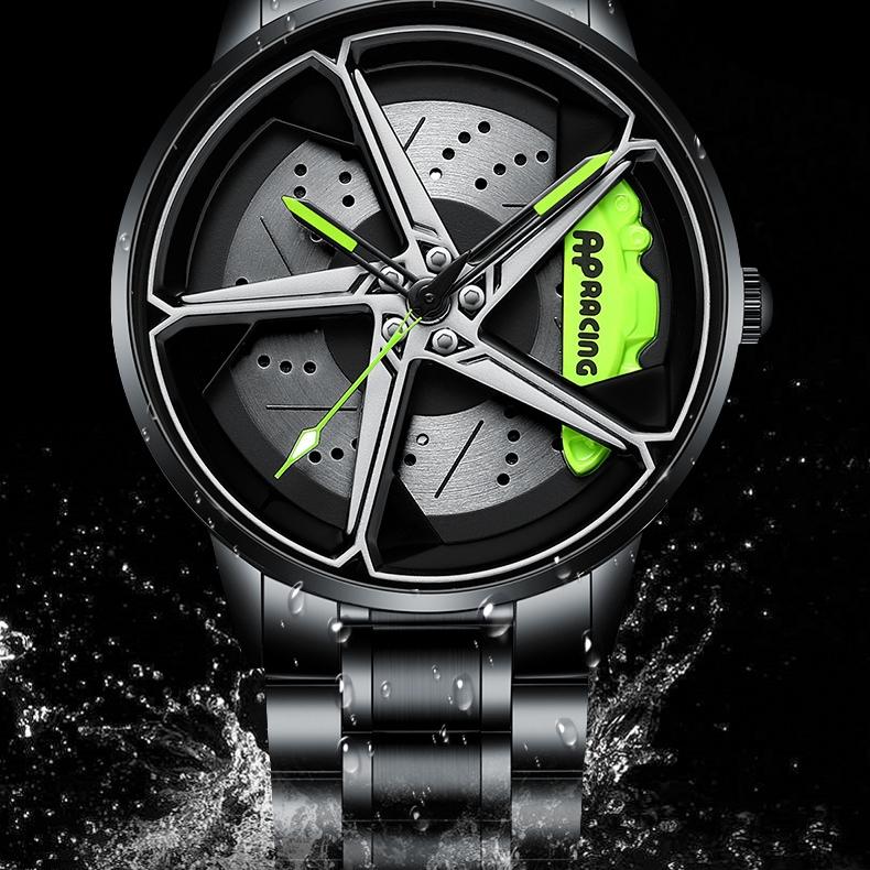 Мужские часы SVJ Высококачественные аутентичные часы со ступицей колес Трехмерные выдолбленные суппорты 488 Кованые модифицированные столы