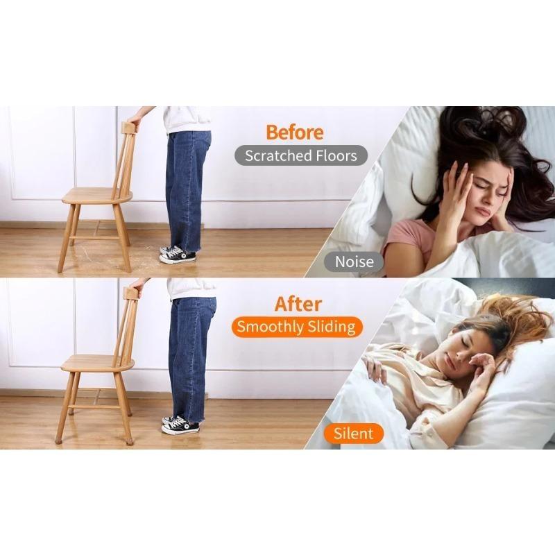 Новые силиконовые чехлы на ножки стульев, прозрачные нескользящие чехлы на ножки мебели, снижающие уровень шума, чехлы для ног диванов и столов, защитный силиконовый чехол для пола