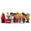 12 шт. Японский мультфильм Peanuts Снупи Чарли Салли Вудсток Мини-фигурка Модель Игрушки Миниатюрные Люди для Торта Коллекционные Реквизит