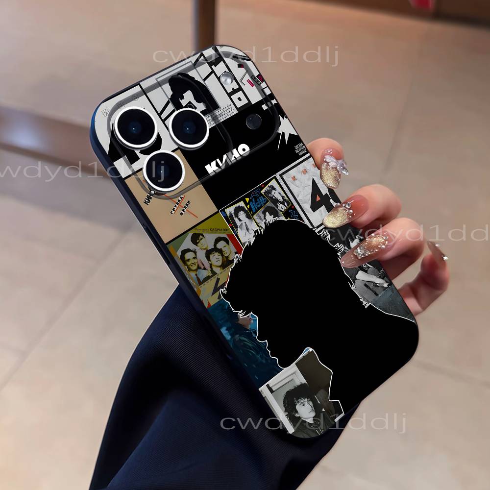 Чехол для телефона K-Kino Viktor Tsoi Для iPhone 17,16,15,11,12,14,13 Pro Max Mini XS,XR,7 Plus 16E Air Ударопрочный Мягкий Чехол