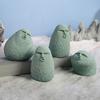 Милая фигурка первобытного человека из камня Забавная статуэтка каменного человека Резьба Лицо Украшение для сада Домашний декор Украшение для аквариума
