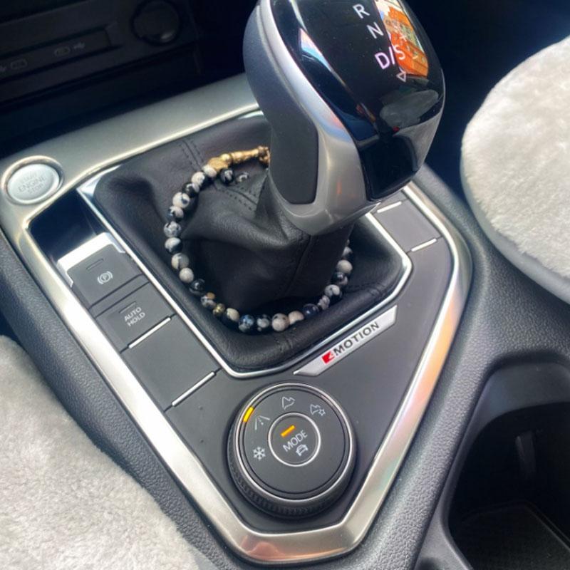 Стайлинг автомобиля, наклейки из нержавеющей стали, панель переключения передач, внутренняя отделка, литье для Volkswagen VW Tiguan 2020-2017