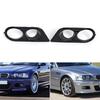 Replace 51112695255 51112695256 for E46 2 Door 2001-2006 Auto Accessories Car Front Bumper Fog Light Lens Cover