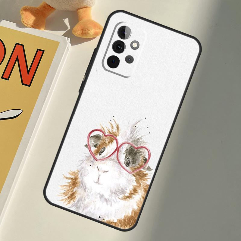 Animal Guinea Pig Case For Samsung Galaxy A14 A24 A34 A54 A12 A22 A32 A52 A72 A51 A71 A13 A33 A53 A73 Coque