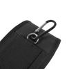 Étui pour Iphone Se (2022) Housse en Nylon avec Deux Passants de Ceinture Verticaux et Horizontaux - Noir
