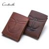 CONTACT'S Genuine Leather Wallet For Men Thin Coin Purse Card Holder Male