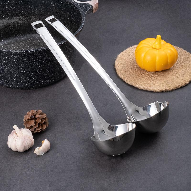 Сепаратор для супа из нержавеющей стали 304, суповая чаша, жироотделитель, бытовой коммерческий горшок для горячих блюд, утолщенная глубокая, удлиненная ложка