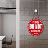 Putuo Decor 'Please Do Not Disturb' PVC Round Door Plaque - Office Meeting & Therapists' Clinic Sign - 9 Inch Double Sided