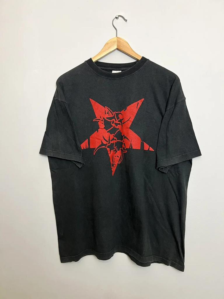 Rare 00s Sepultura Logo Thrash Metal Band Tshirt Grail
