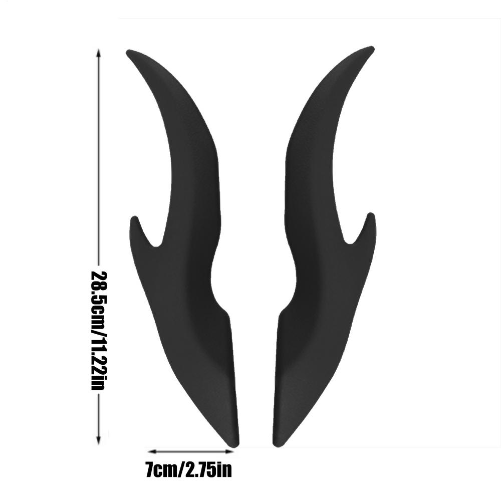 1 пара трехмерных украшений в виде дракона на углы крыши автомобиля, клейкие, декор экстерьера автомобиля, рога дракона, декор экстерьера автомобиля