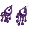 [L5106] — Дизайнерские серьги «Кармен» фиолетового цвета