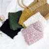 Women's Lace Triangle Scarf - Solid Color with Floral Decoration for Spring, Autumn, Winter; Versatile As a Small Neck or Wrist Accessory.