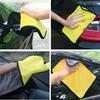Absorbent Microfiber Towel Car Home Kitchen Coral Velvet Washing Clean Cloth